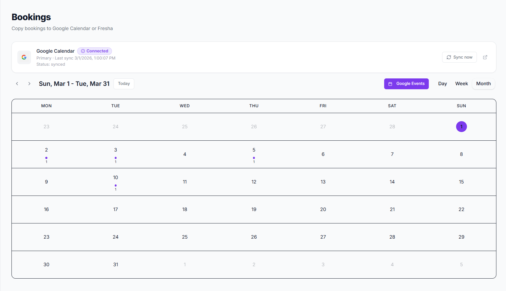 Appointment scheduling workflow